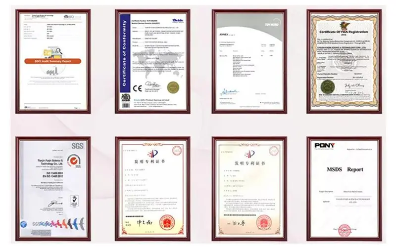 Our certificates 5 steam heated eye mask factory certificates