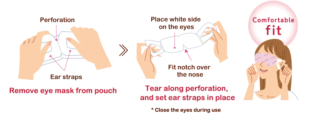 Guide for choose and safelty use steam heated eye masks 7 How to use heated eye mask